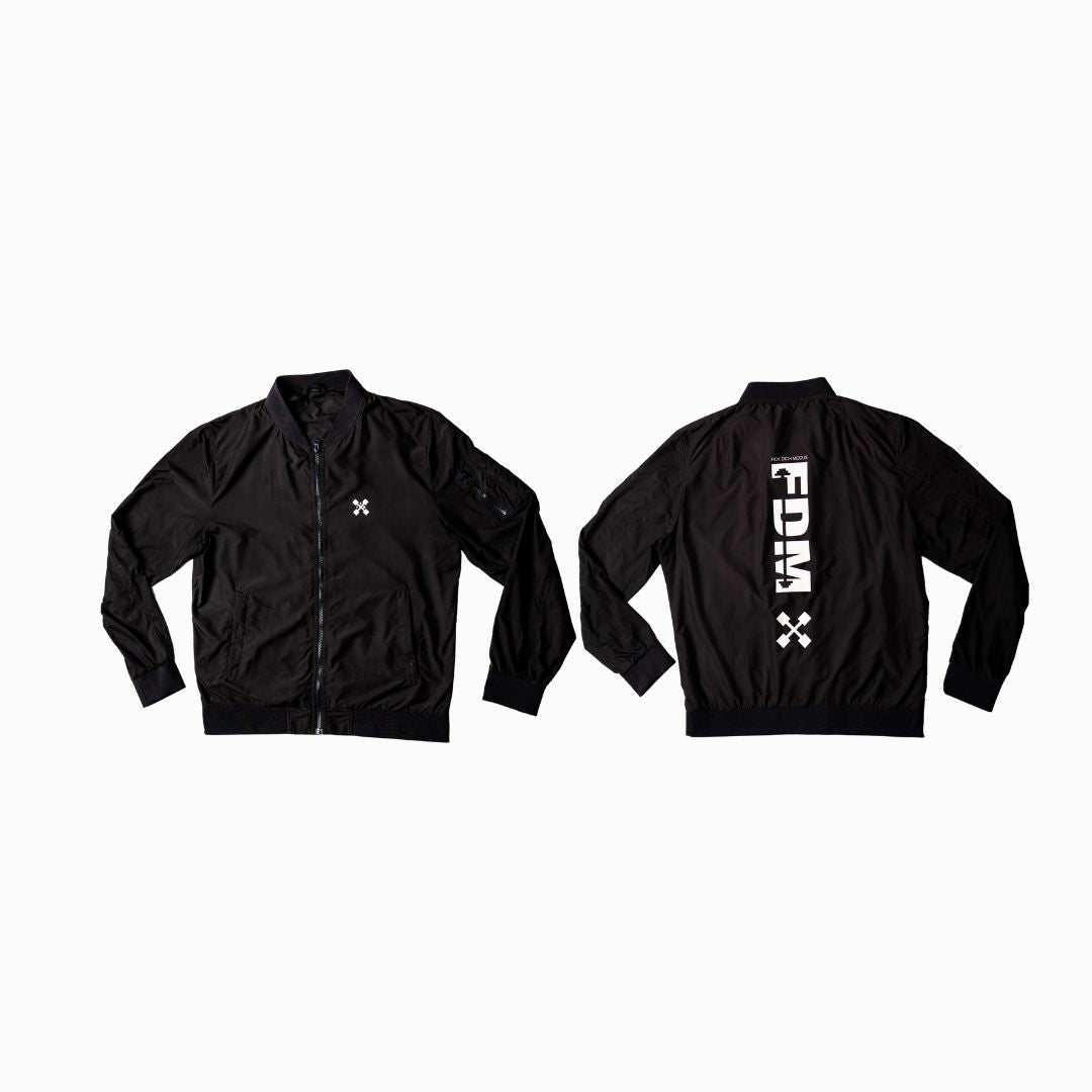 Nylon Bomber Jacket Print