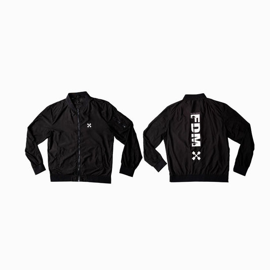 Nylon Bomber Jacket Print
